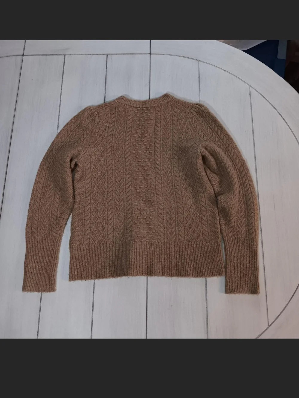 J. Crew Camel Cable Sweater Crewneck